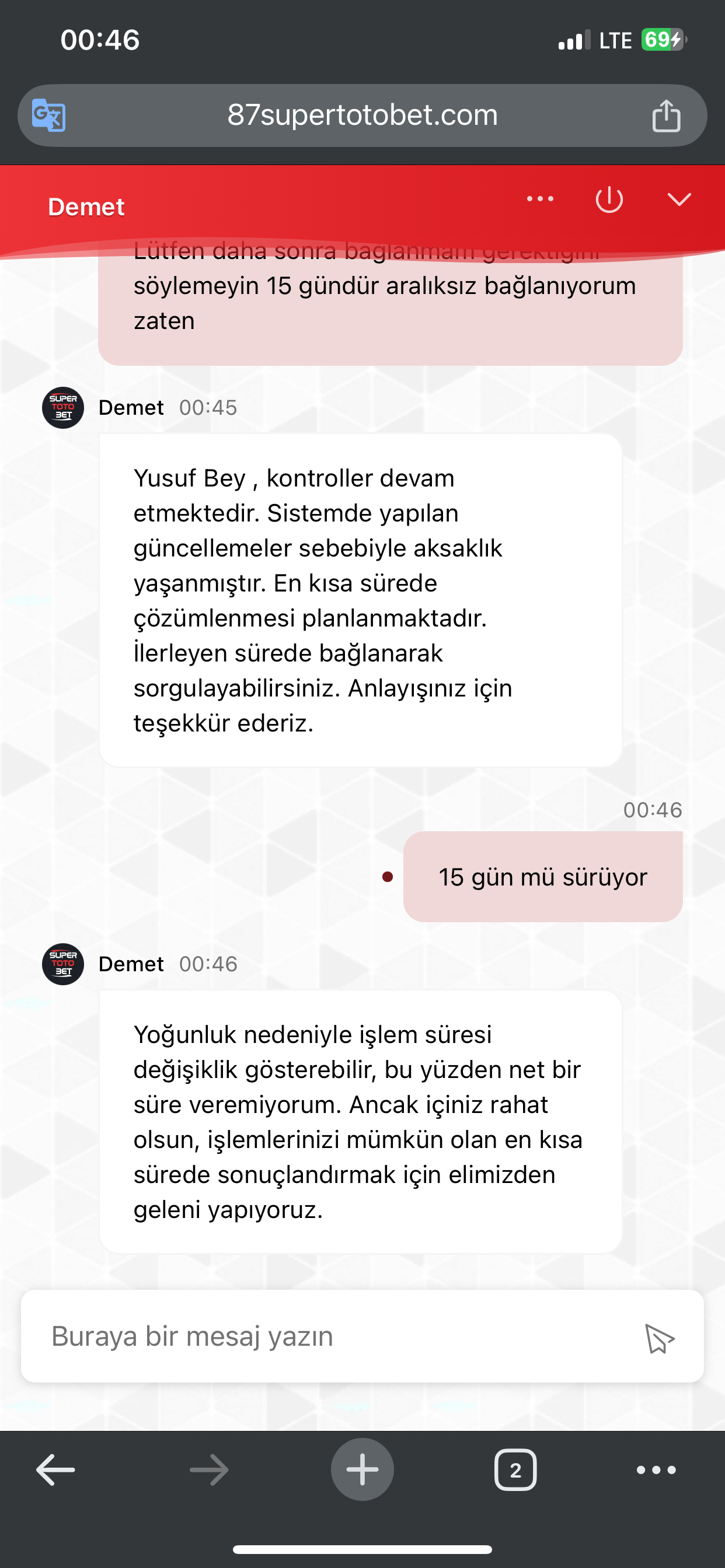 Şikayet görseli