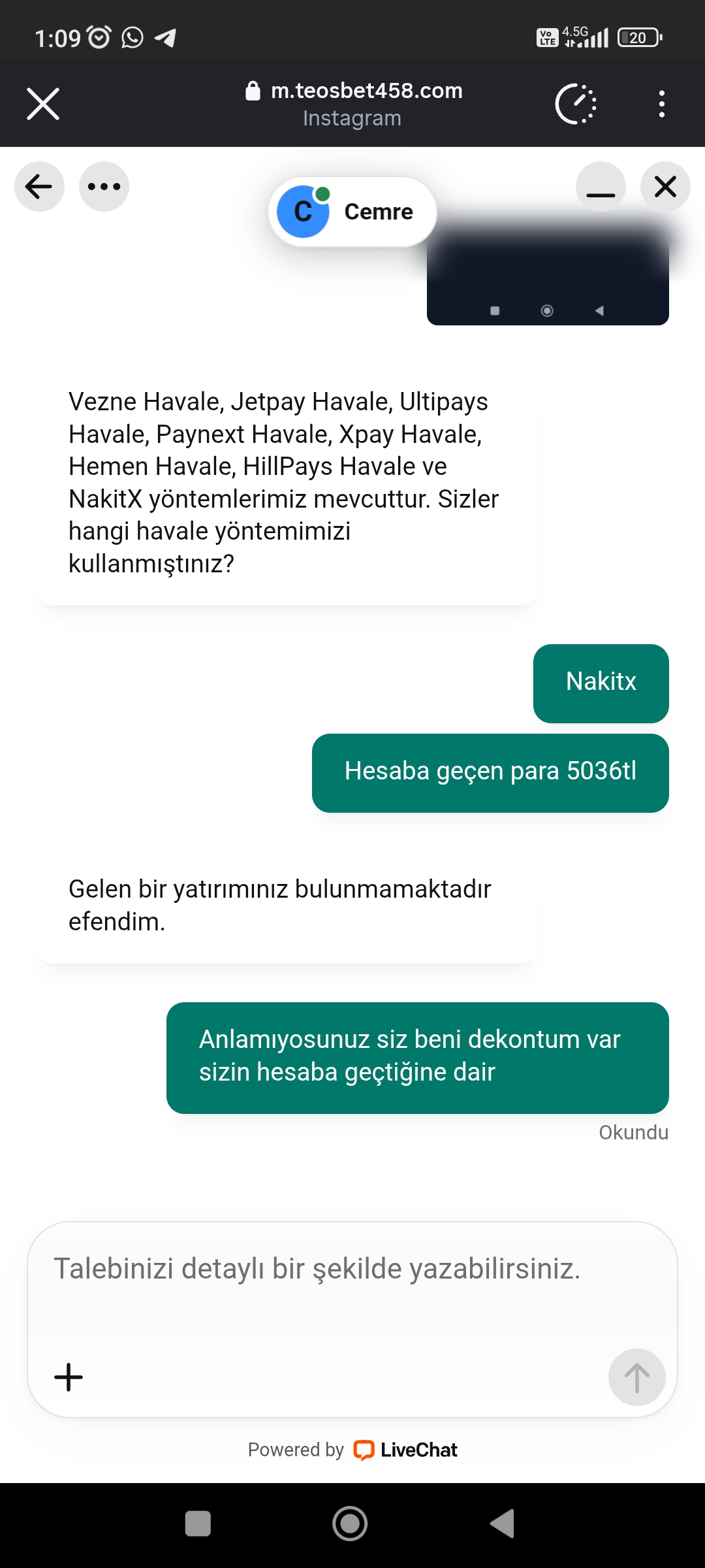 Şikayet görseli