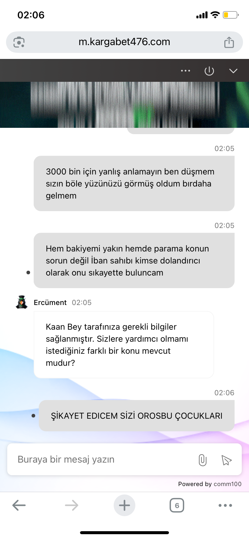 Şikayet görseli