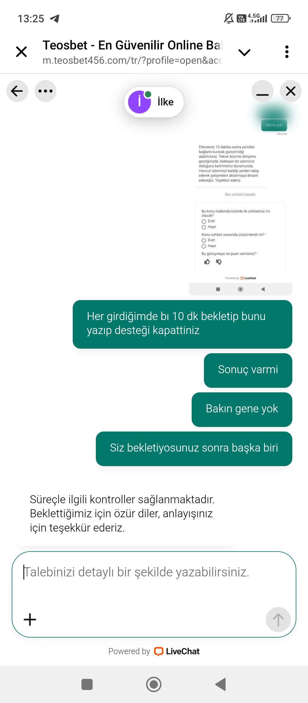 Şikayet görseli